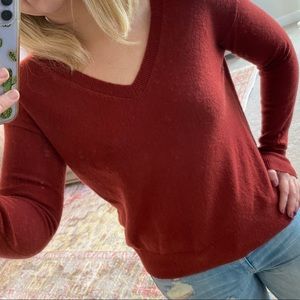 Vince Wool/Cashmere Burgundy Sweater Size XS